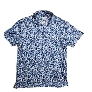 tailorbyrd golf polo Shirt Men's Bkue White M